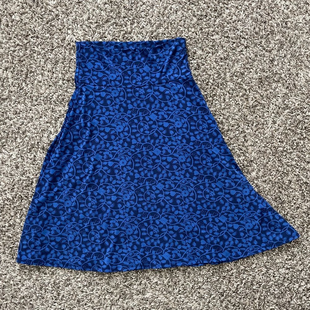Blue LuLaRoe Skirt